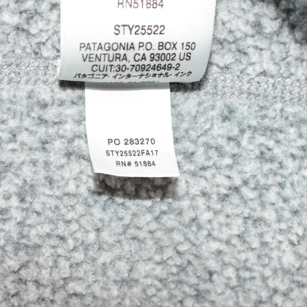 Patagonia 1/4 Zip Mens XL Better Sweater Pullover Heather Gray Fleece Jacket